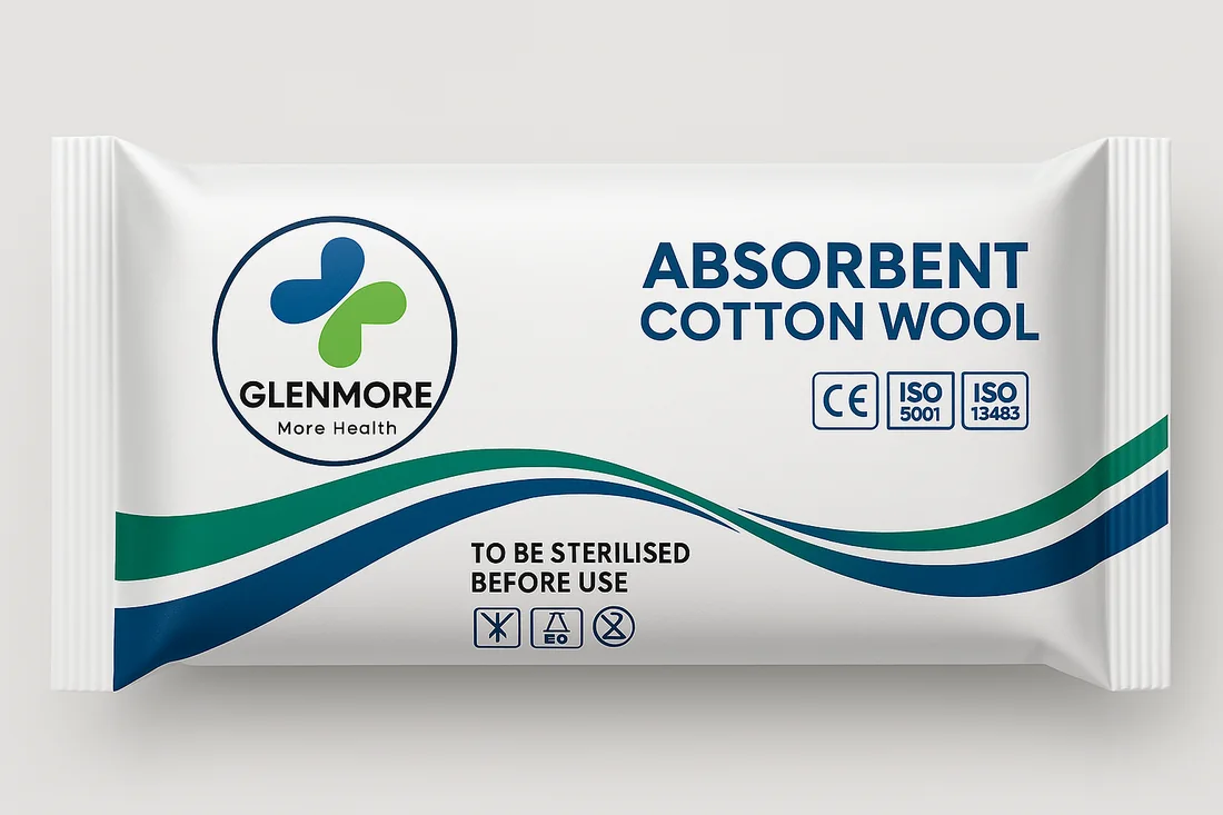 Absorbent cotton wool pack