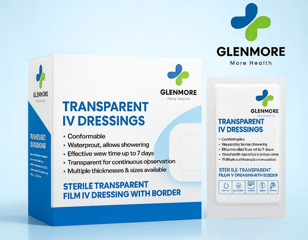 Glenmore transparent IV dressing pack